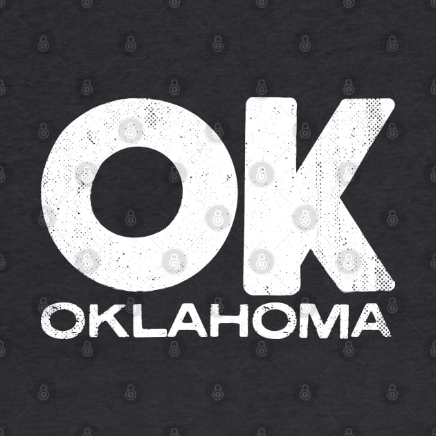 OK Oklahoma Vintage State Typography by Commykaze